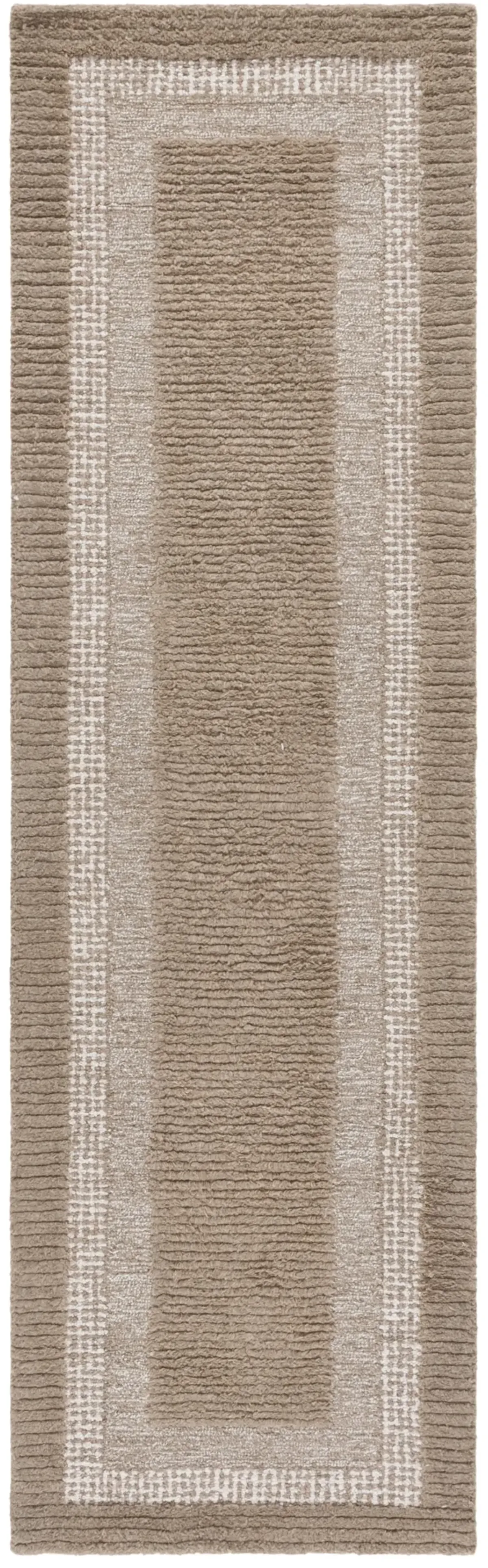 RENEWAL 806 BROWN  2'-3' x 8' Runner Rug