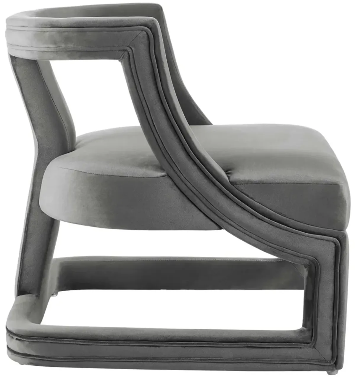 Requisite Accent Lounge Performance Velvet Armchair