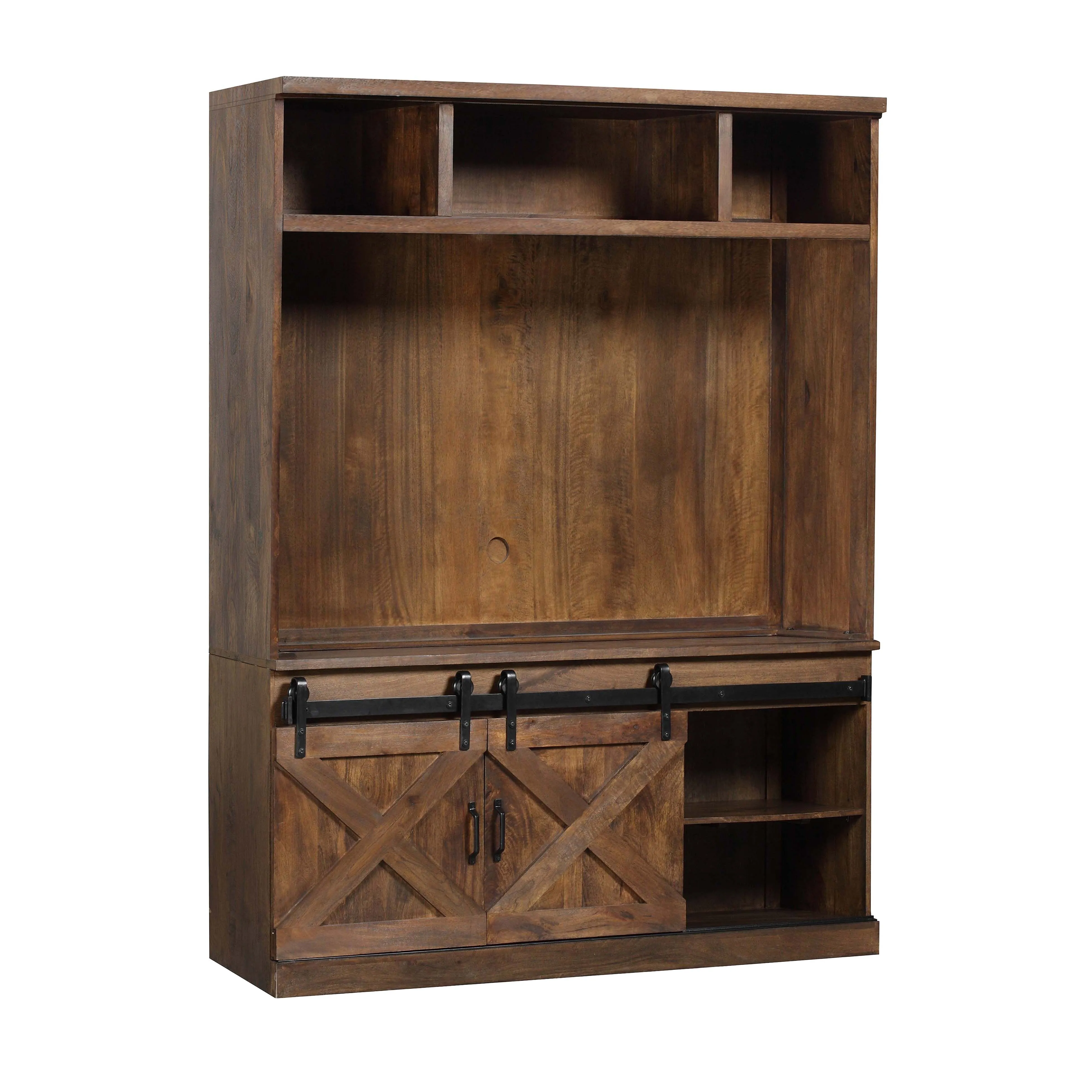 Dawson Rustic Brown Entertainment Center