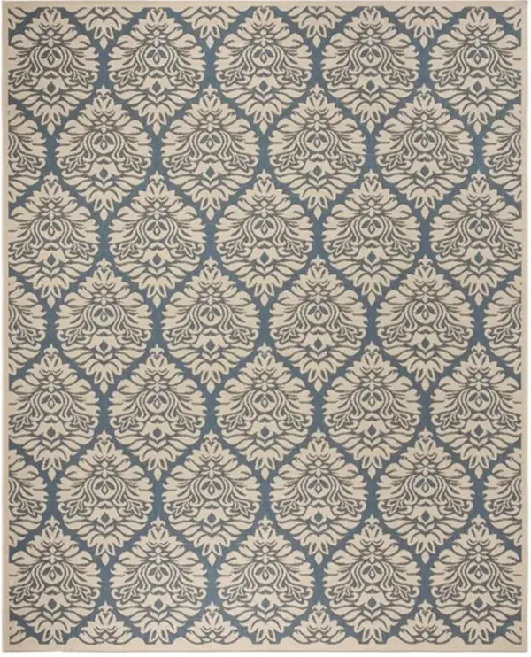 LINDEN 135 Collection LND135M-9 Blue / Creme 9' X 12'