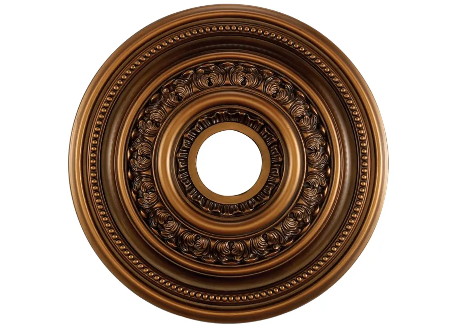 English Study 18'' Wide Medallion - Antique Brass