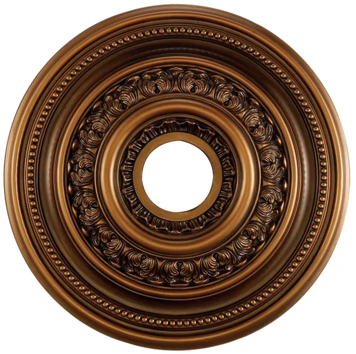 English Study 18'' Wide Medallion - Antique Brass