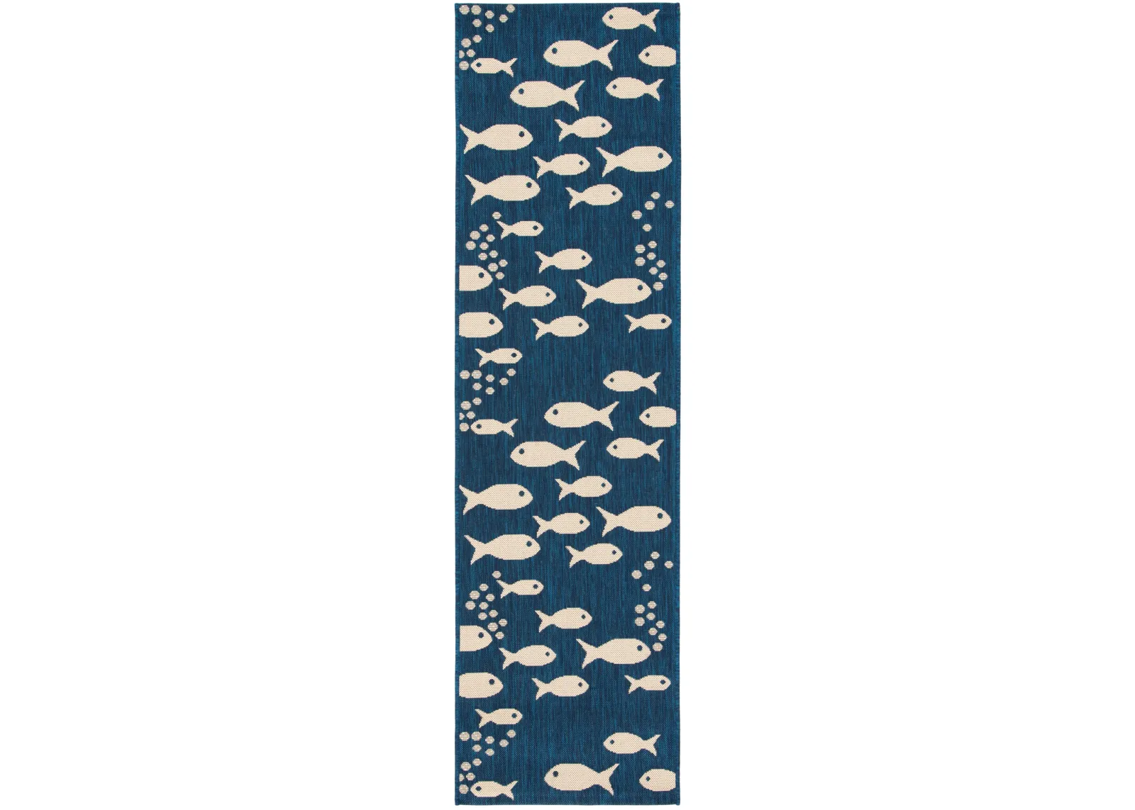 COURTYARD 6012 NAVY  2'-3' x 20' Runner Rug