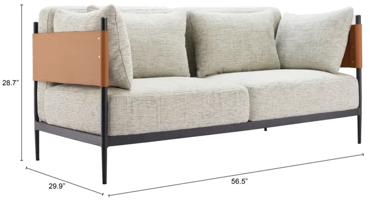 Stirbe Loveseat Gray