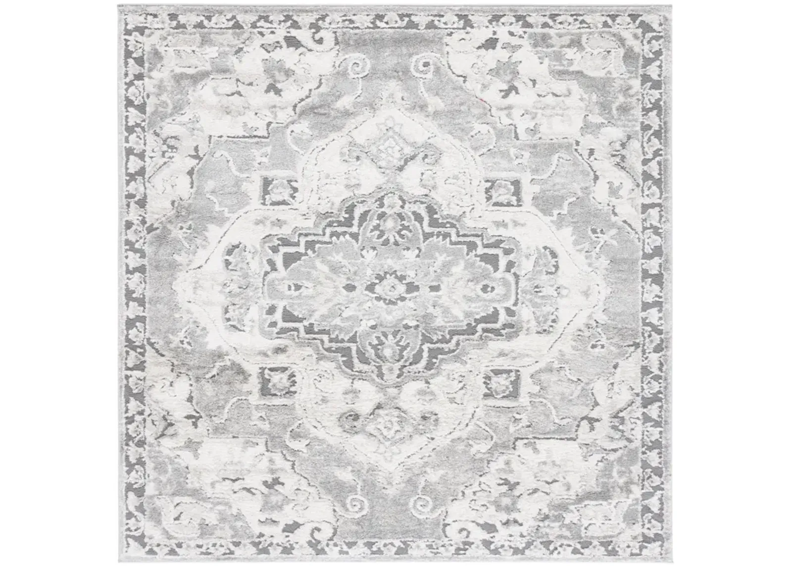 LUNA 111 GREY  6'-7' x 6'-7' Square Square Rug