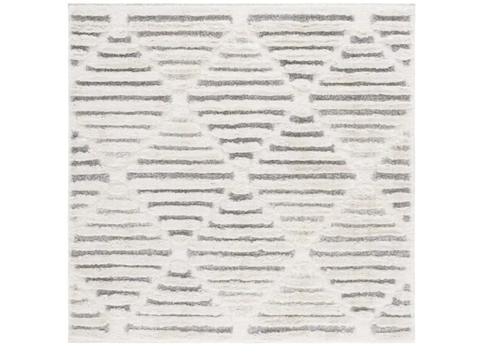 HI-LO SHAG 212 Beige 6'-7' X 6'-7' Square Square Rug