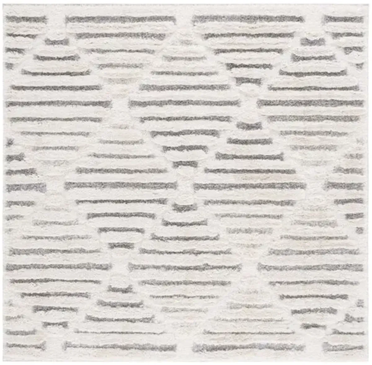 HI-LO SHAG 212 Beige 6'-7' X 6'-7' Square Square Rug