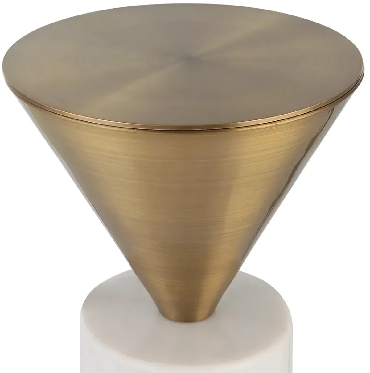 Top Hat Brass Drink Table