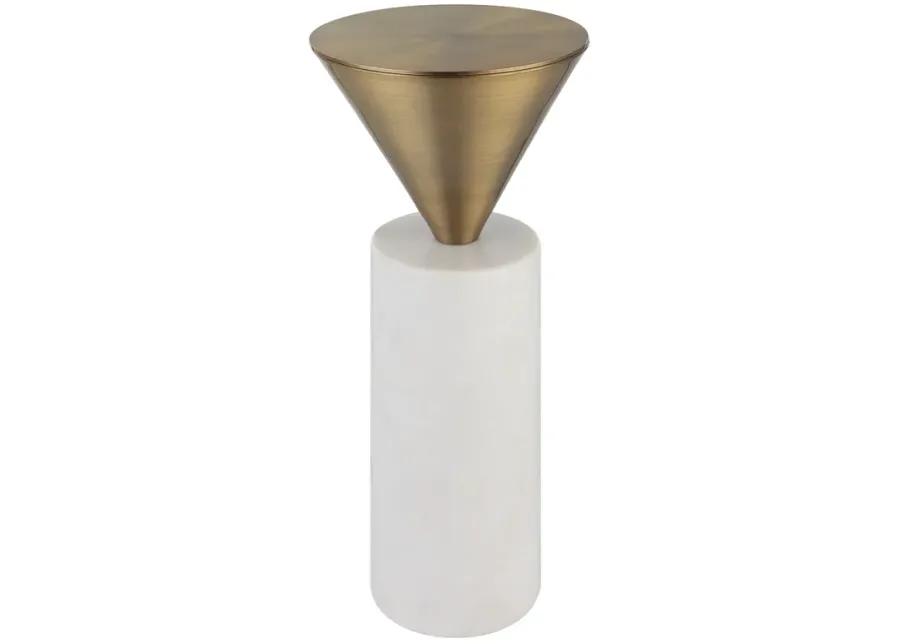 Top Hat Brass Drink Table