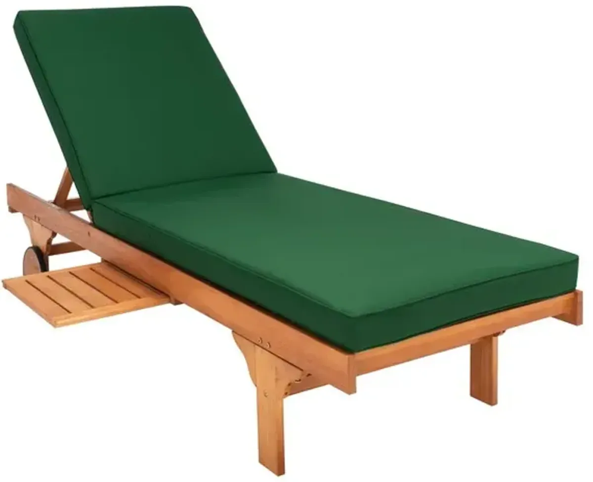 NEWPORT CHAISE LOUNGE CHAIR WITH SIDE TABLE