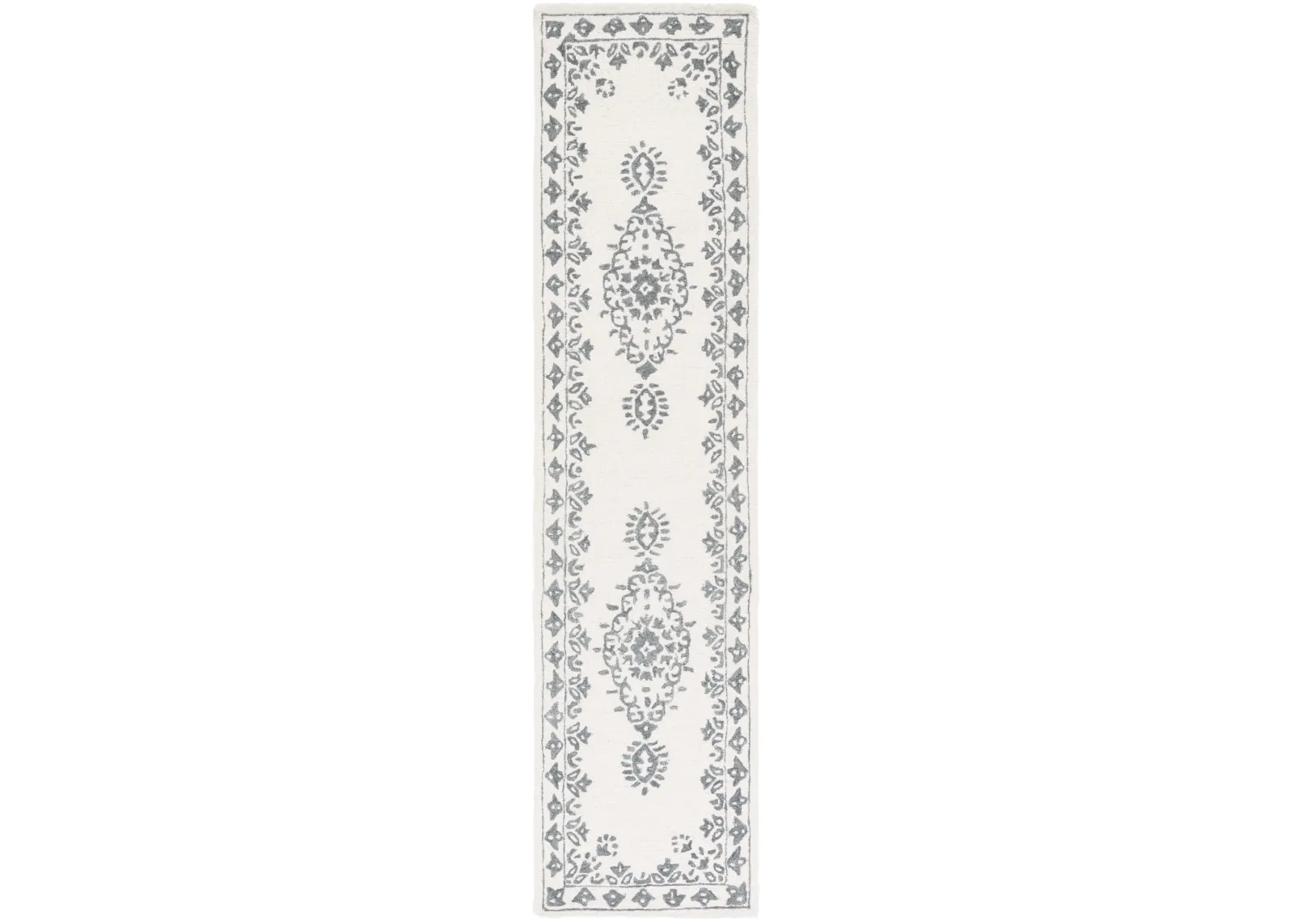 EBONY 650 IVORY  2'-3' x 9' Runner Rug