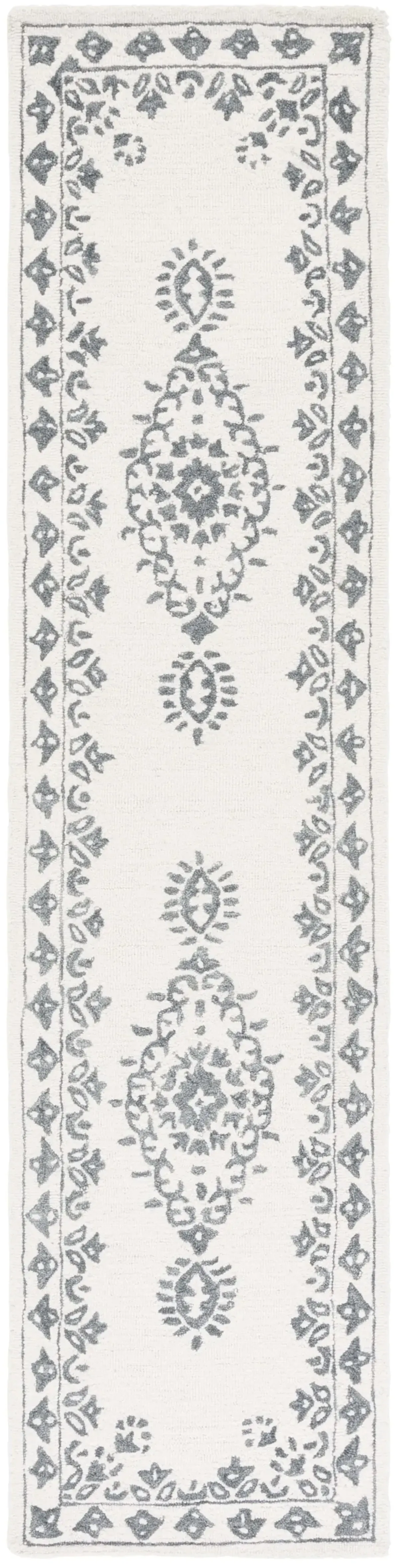 EBONY 650 IVORY  2'-3' x 9' Runner Rug