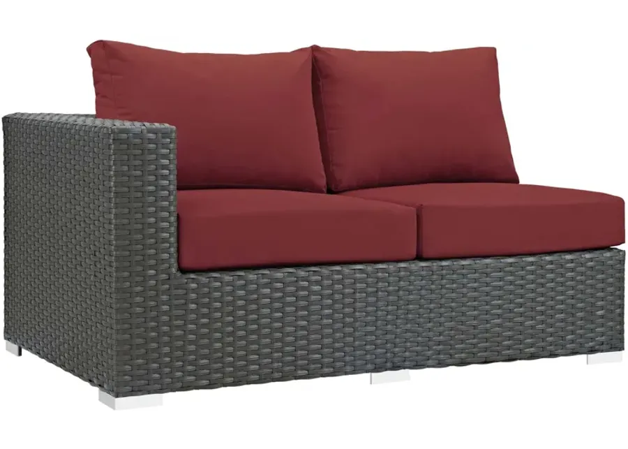 Sojourn Outdoor Patio Sunbrella® Left Arm Loveseat