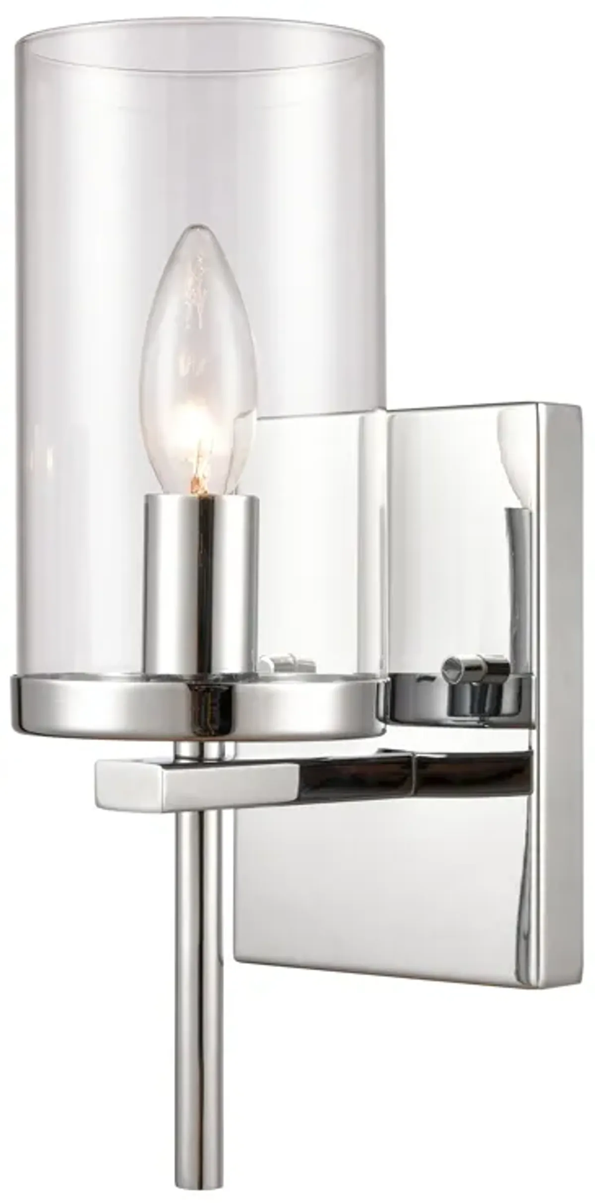 Oakland 12" High 1-Light Sconce - Chrome