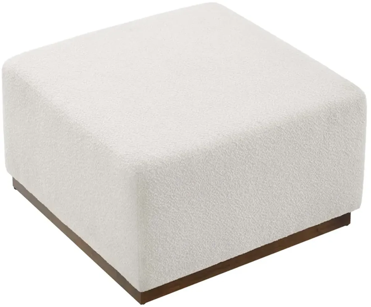 Tilden Large 28" Square Boucle Upholstered Ottoman by Modway