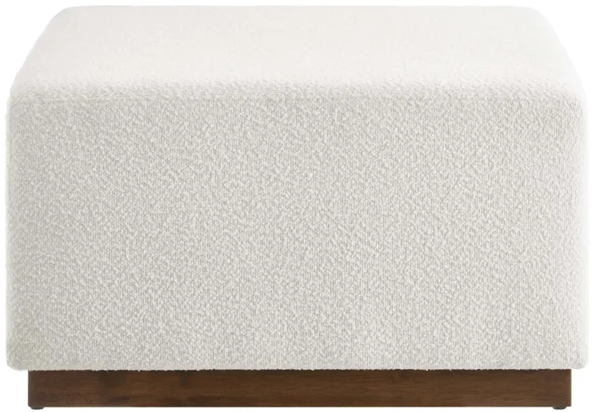 Tilden Large 28" Square Boucle Upholstered Ottoman by Modway