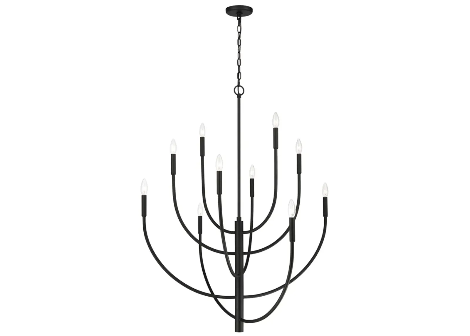 Continuance 42" Wide 10-Light Chandelier - Charcoal