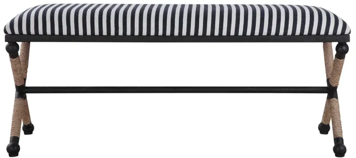 Braddock Striped Bench