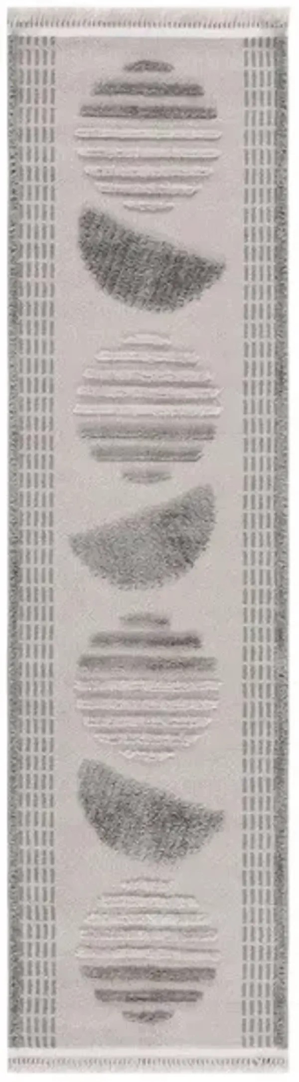 URBAN 218 Grey  2'-2' X 8' Runner Rug