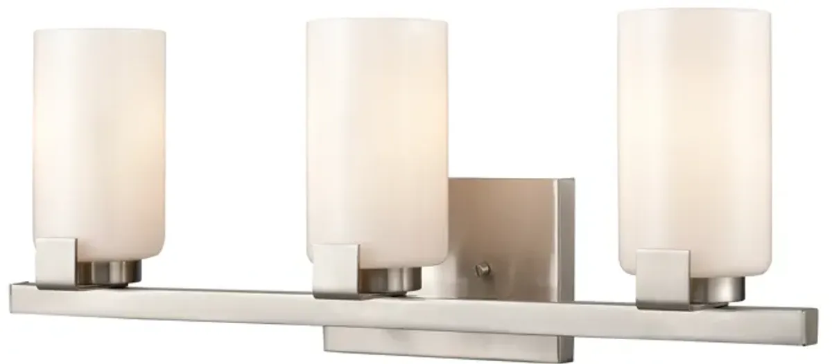 Dressler 22'' Wide 3-Light Vanity Light - Brushed Nickel