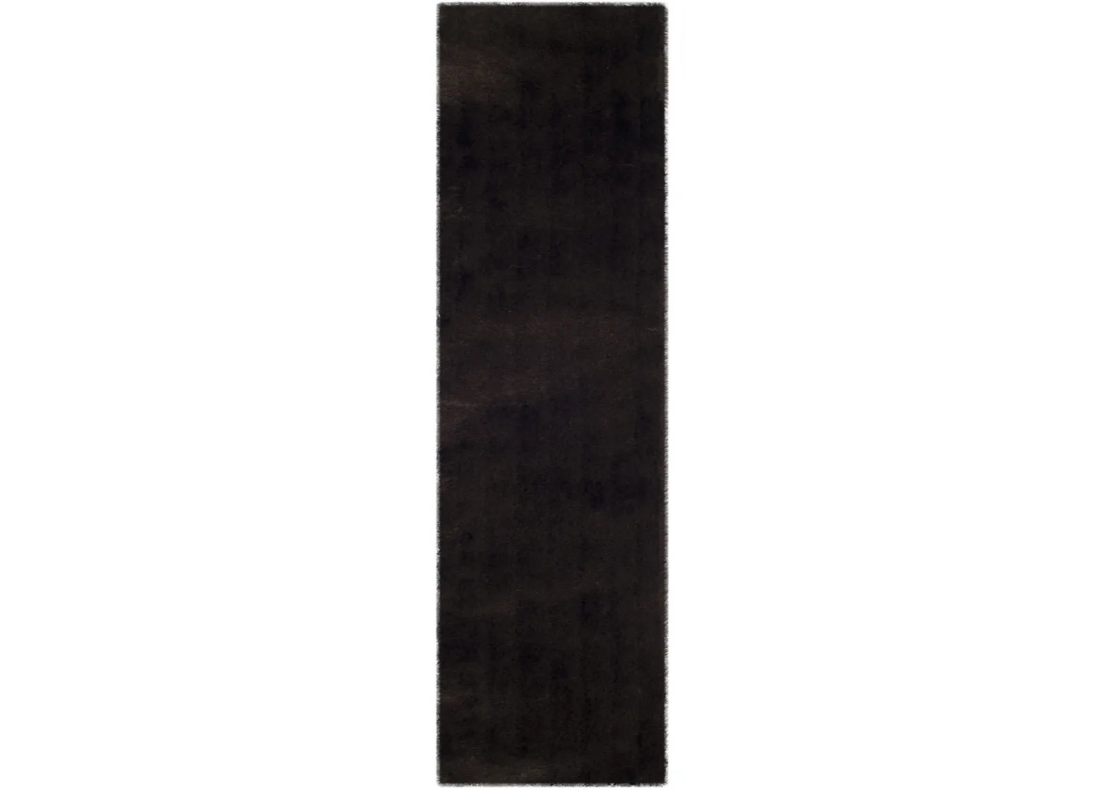 PARIS SHAG Brown 2'-3' X 6' Runner Rug