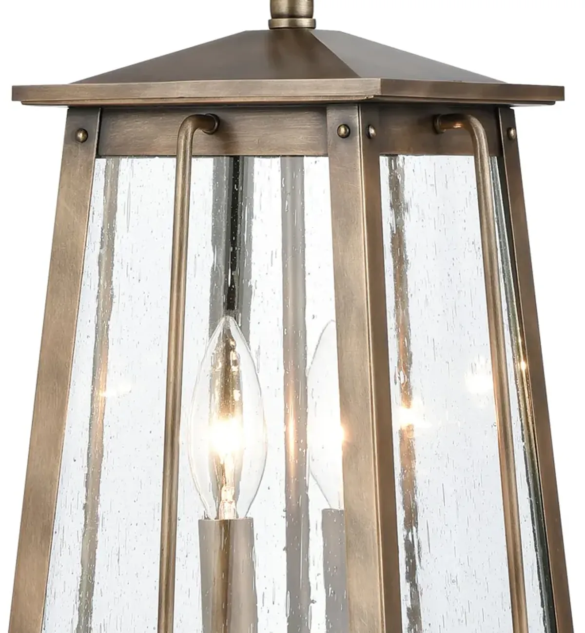 Kirkdale 9'' Wide 2-Light Outdoor Pendant - Vintage Brass