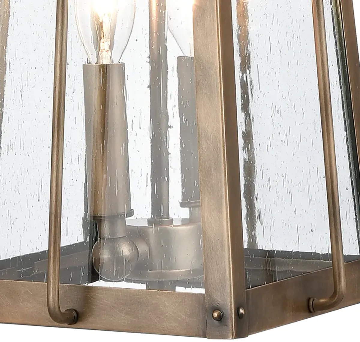 Kirkdale 9'' Wide 2-Light Outdoor Pendant - Vintage Brass