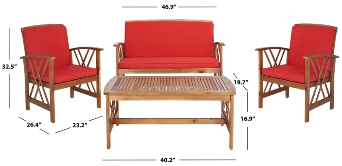 FONTANA 4 PC OUTDOOR SET