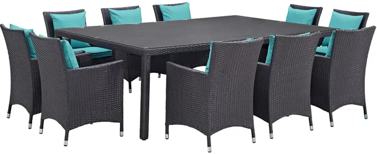 Convene 11 Piece Outdoor Patio Dining Set