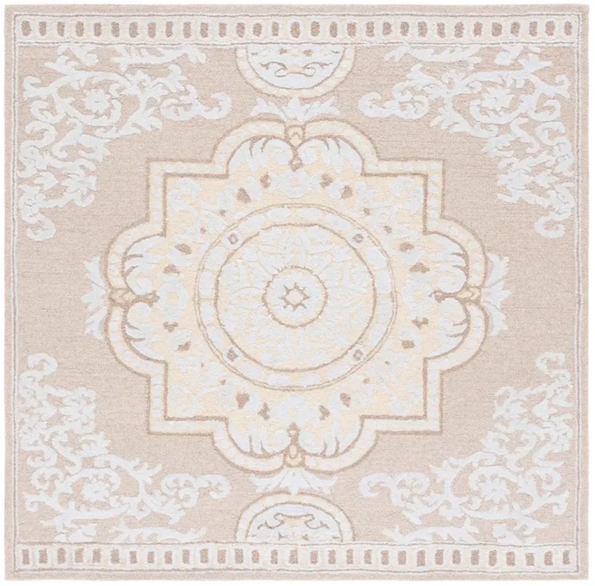 ABSTRACT Hand Tufted 6' x 6' Square area rug