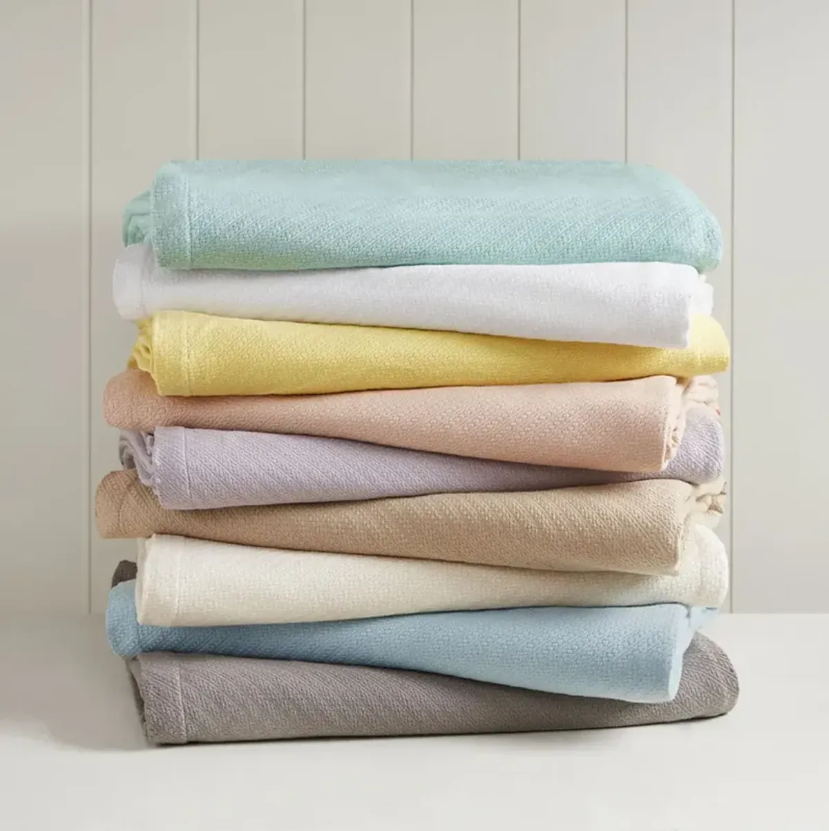 Madison Park Liquid Cotton Seafoam Blanket