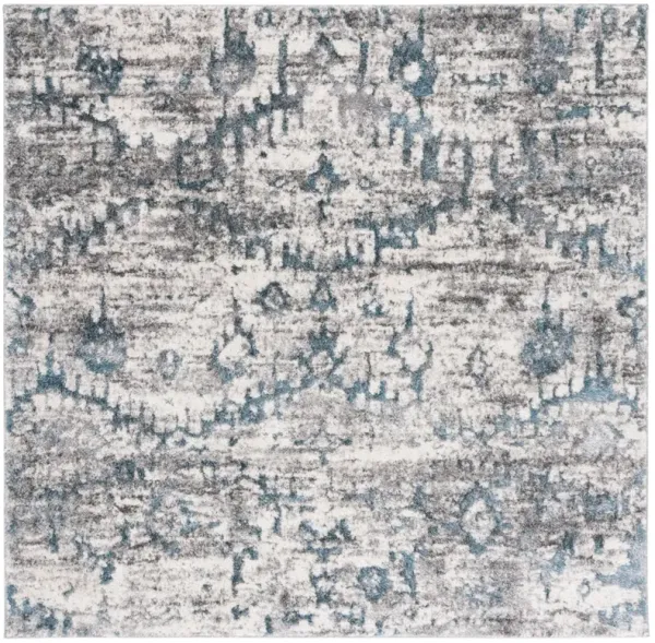 RAVINE SHAG 350 BLUE  6'-7' x 6'-7' Square Square Rug