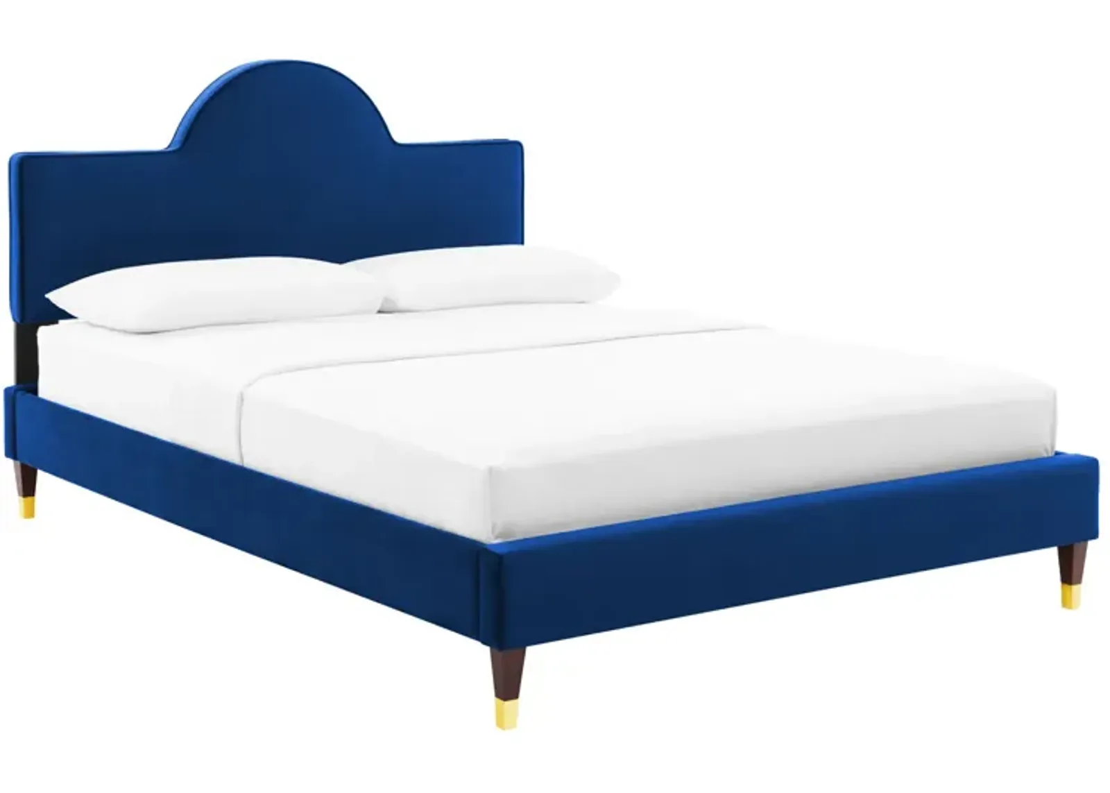 Aurora Performance Velvet Queen Bed