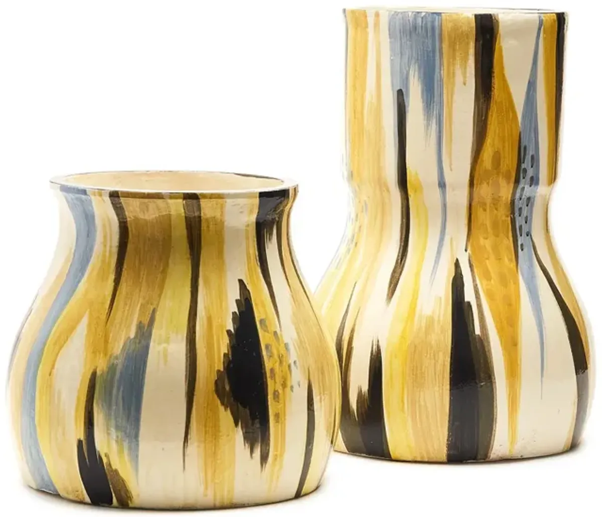 S2 Multi Colored Striations Vase