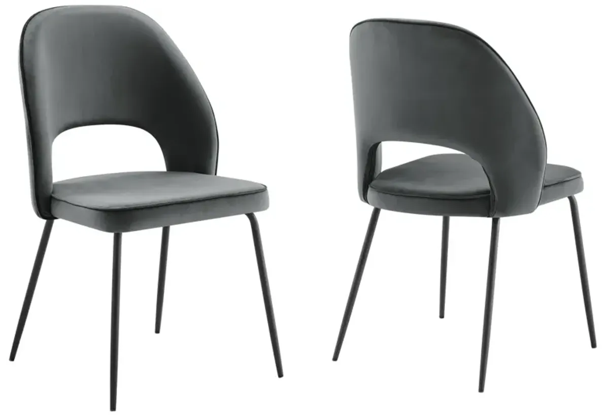 Nico Performance Velvet Dining Chair Set of 2