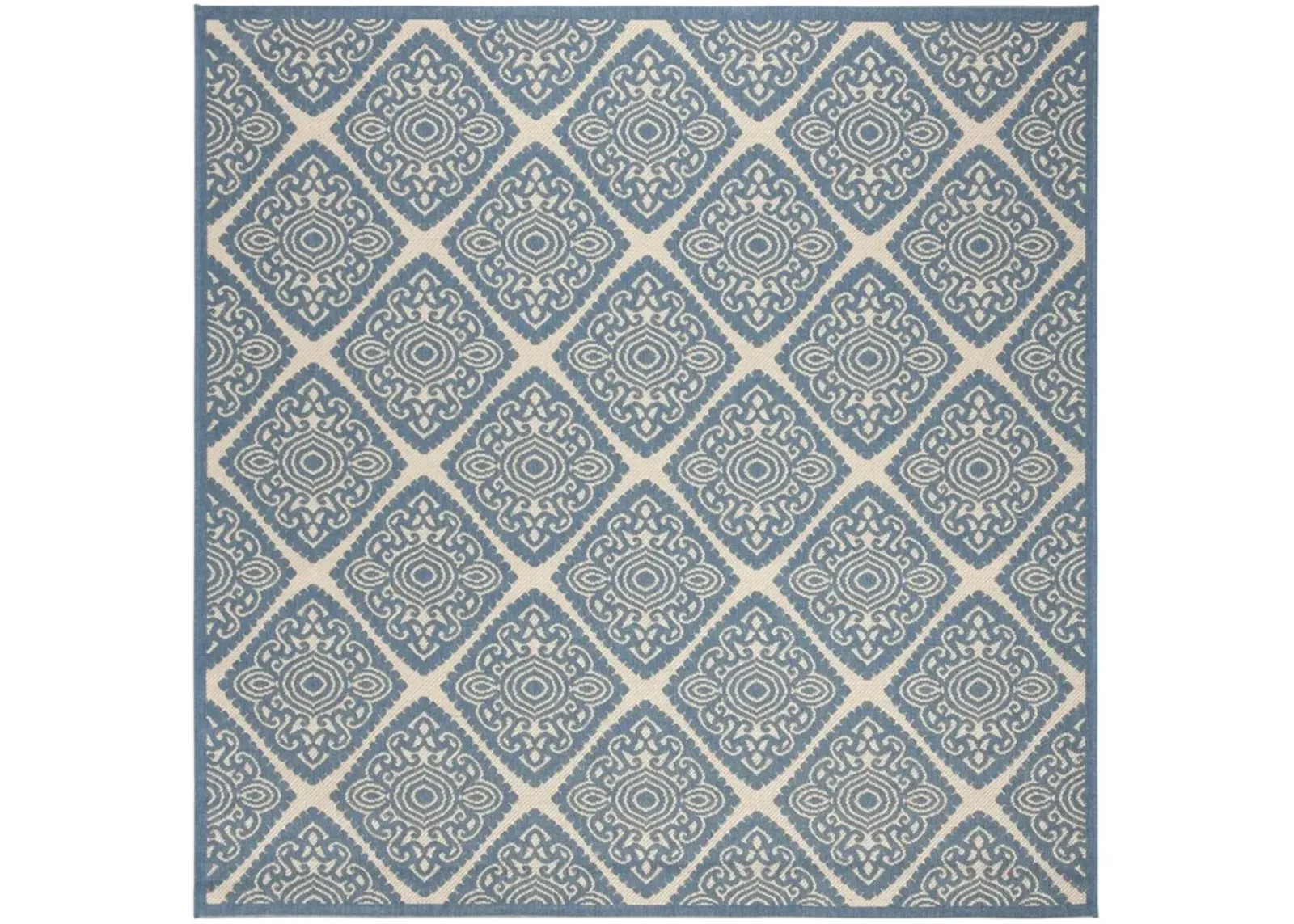 BEACH HOUSE 132 Blue 6'-7' X 6'-7' Square Square Rug