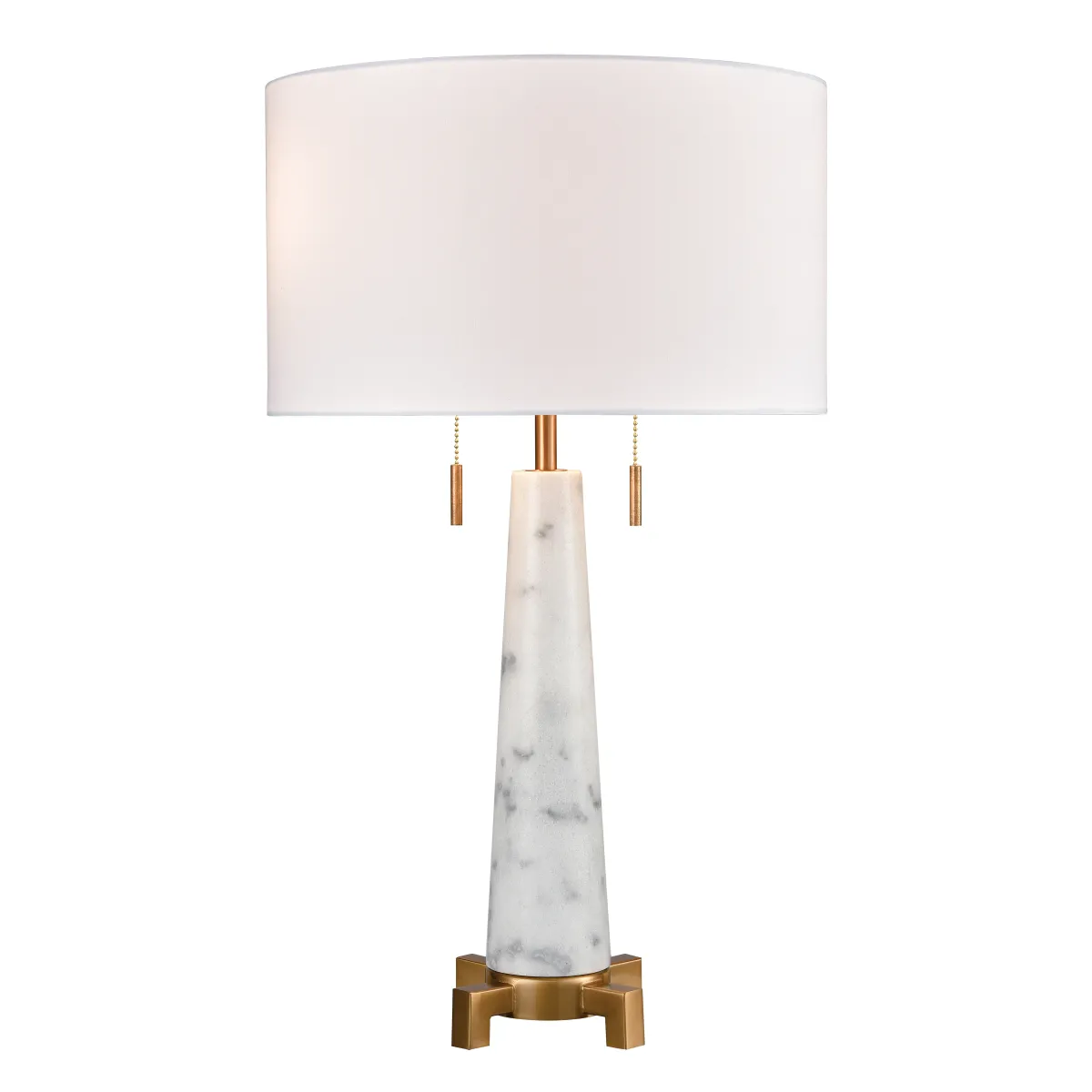 Rocket 27" High 2-Light Table Lamp - Aged Brass