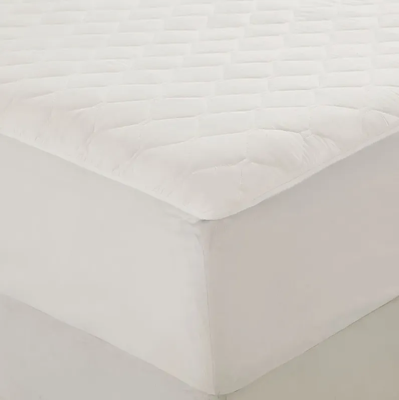 Beautyrest Cotton White Cotton Deep Pocket Heated Mattress Pad-20 Heat Settings