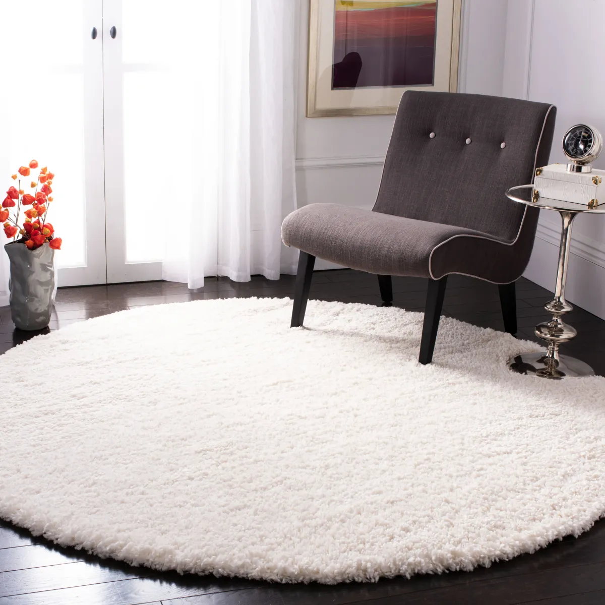 FONTANA SHAG Round Power Loomed 8' X 8' Round Rug