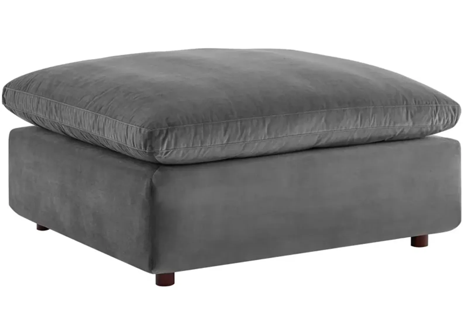 Commix Down Filled Overstuffed Performance Velvet Ottoman