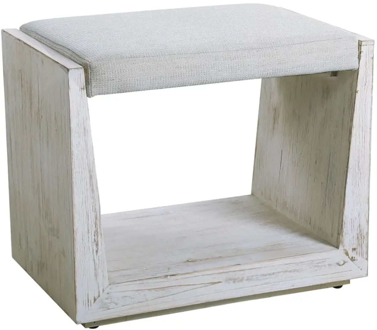 Cabana White Small Bench