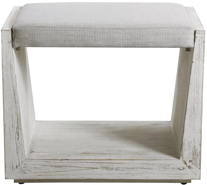 Cabana White Small Bench