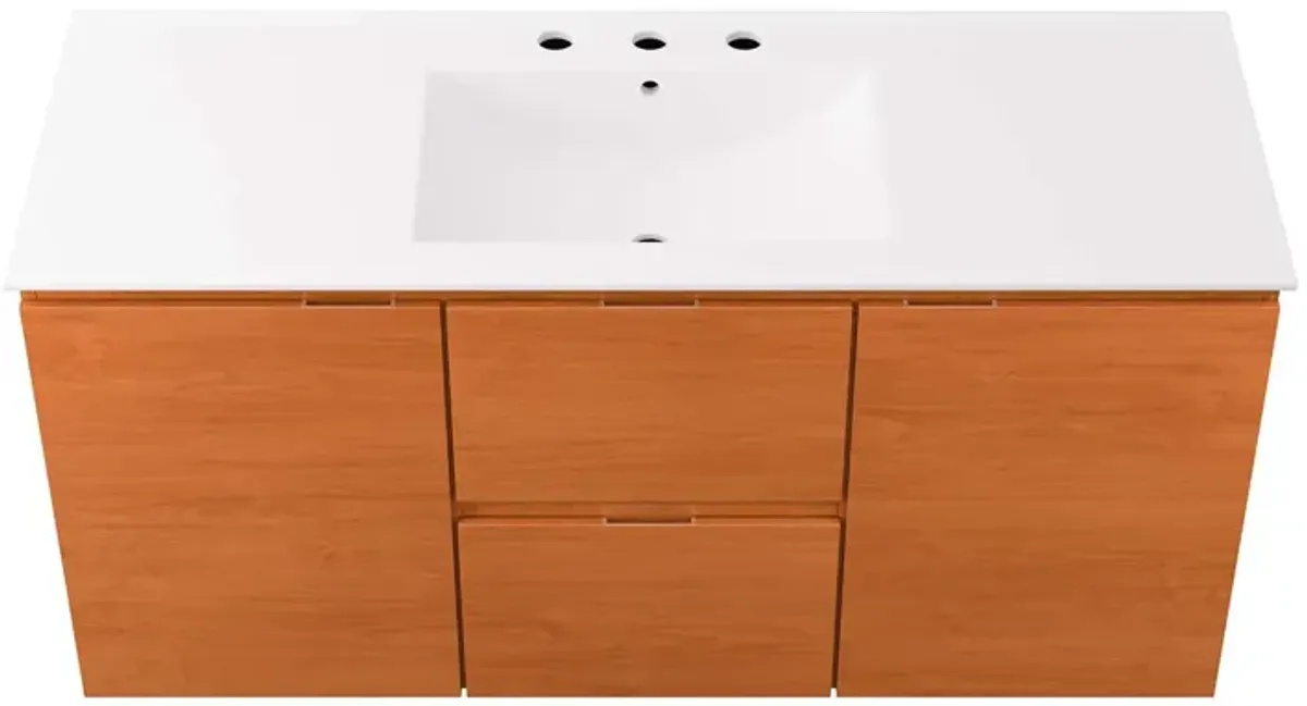 Scenic 48" Wall-Mount Bathroom Vanity