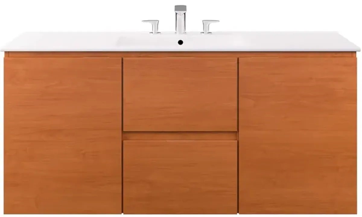 Scenic 48" Wall-Mount Bathroom Vanity