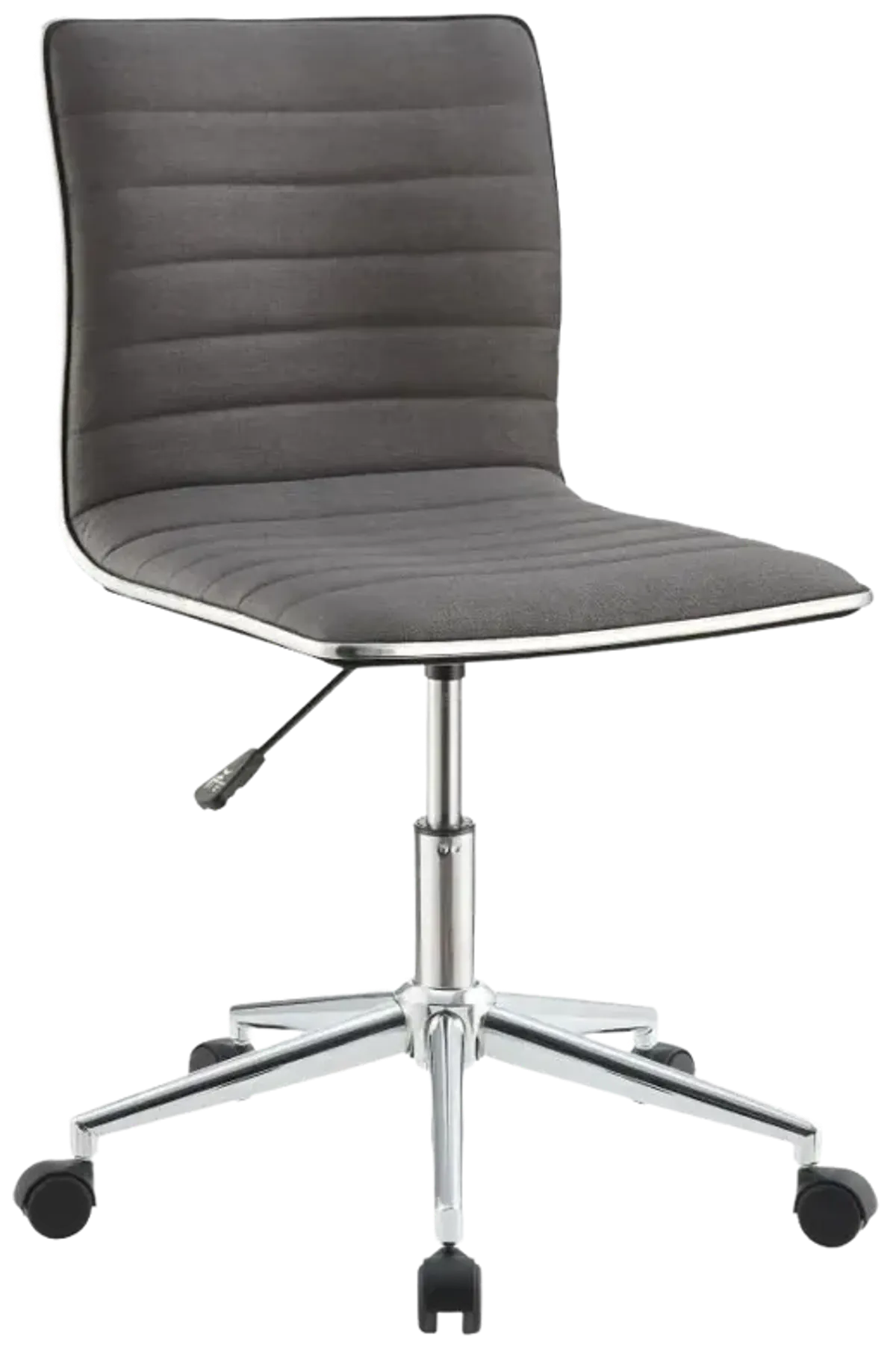 Abagail Adjustable Height Office Chair Grey And Chrome