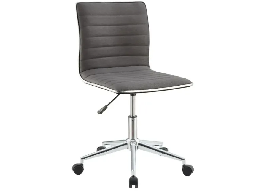 Chryses Adjustable Height Office Chair Grey and Chrome