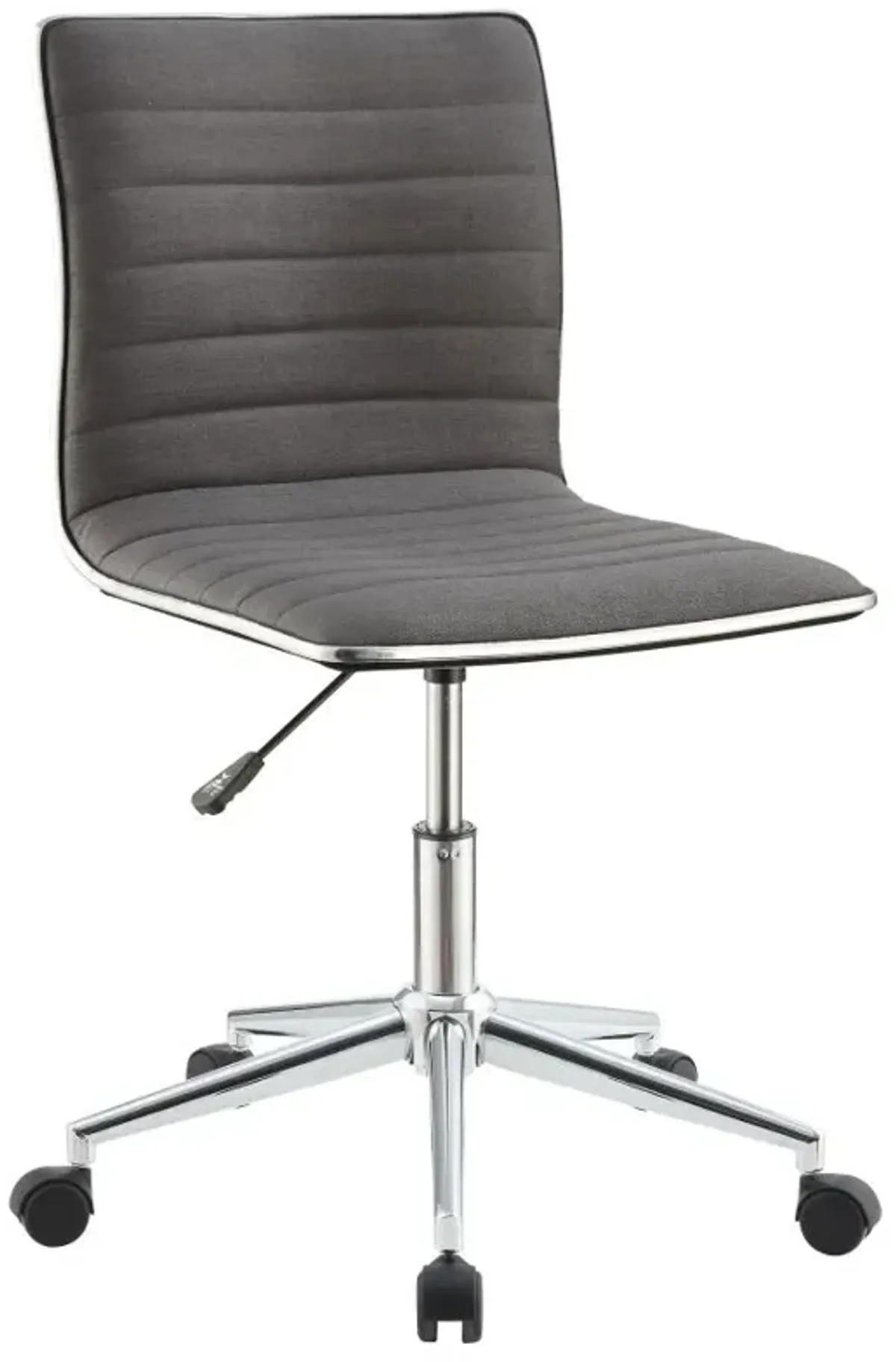 Abagail Adjustable Height Office Chair Grey And Chrome