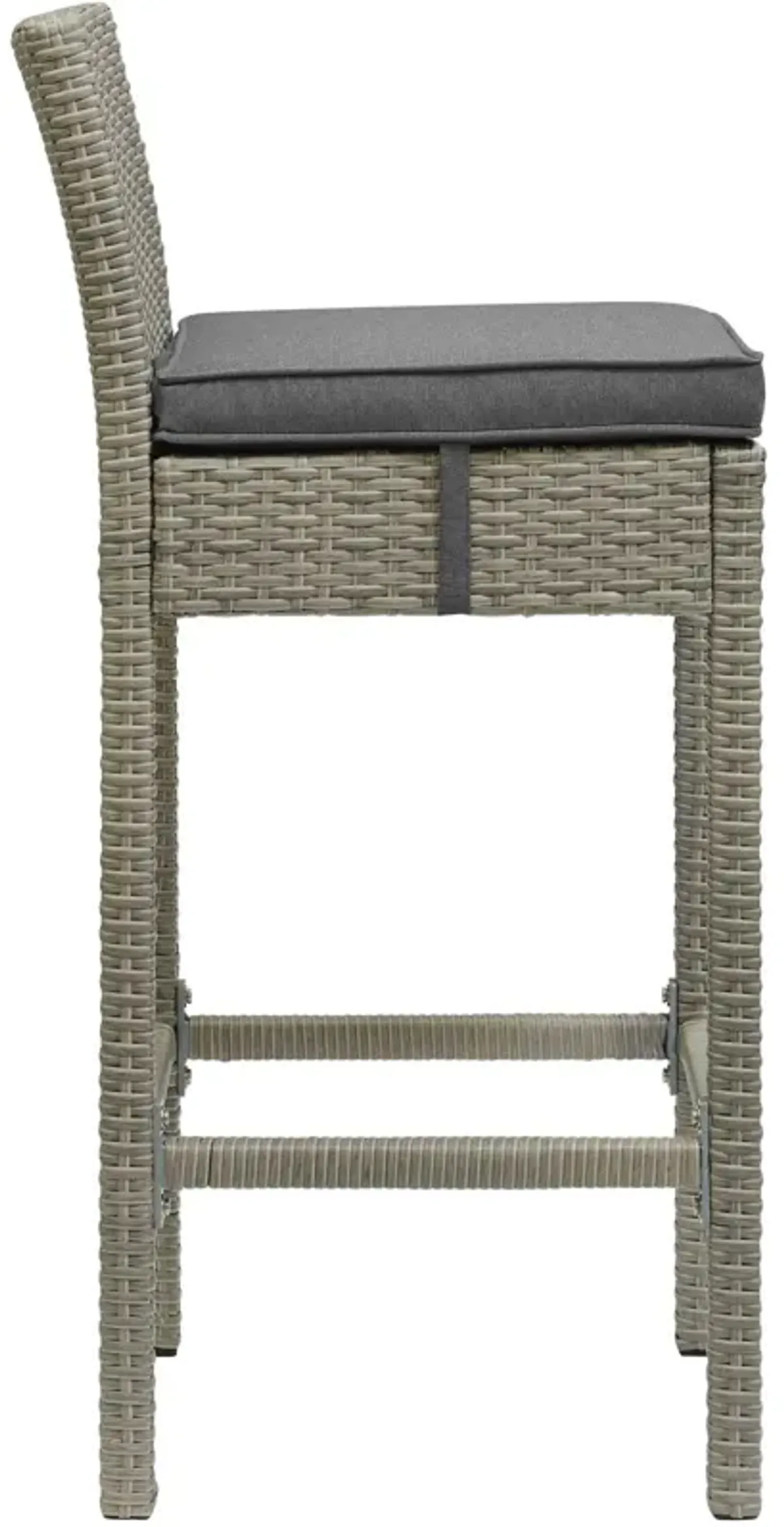 Conduit Bar Stool Outdoor Patio Wicker Rattan Set of 2