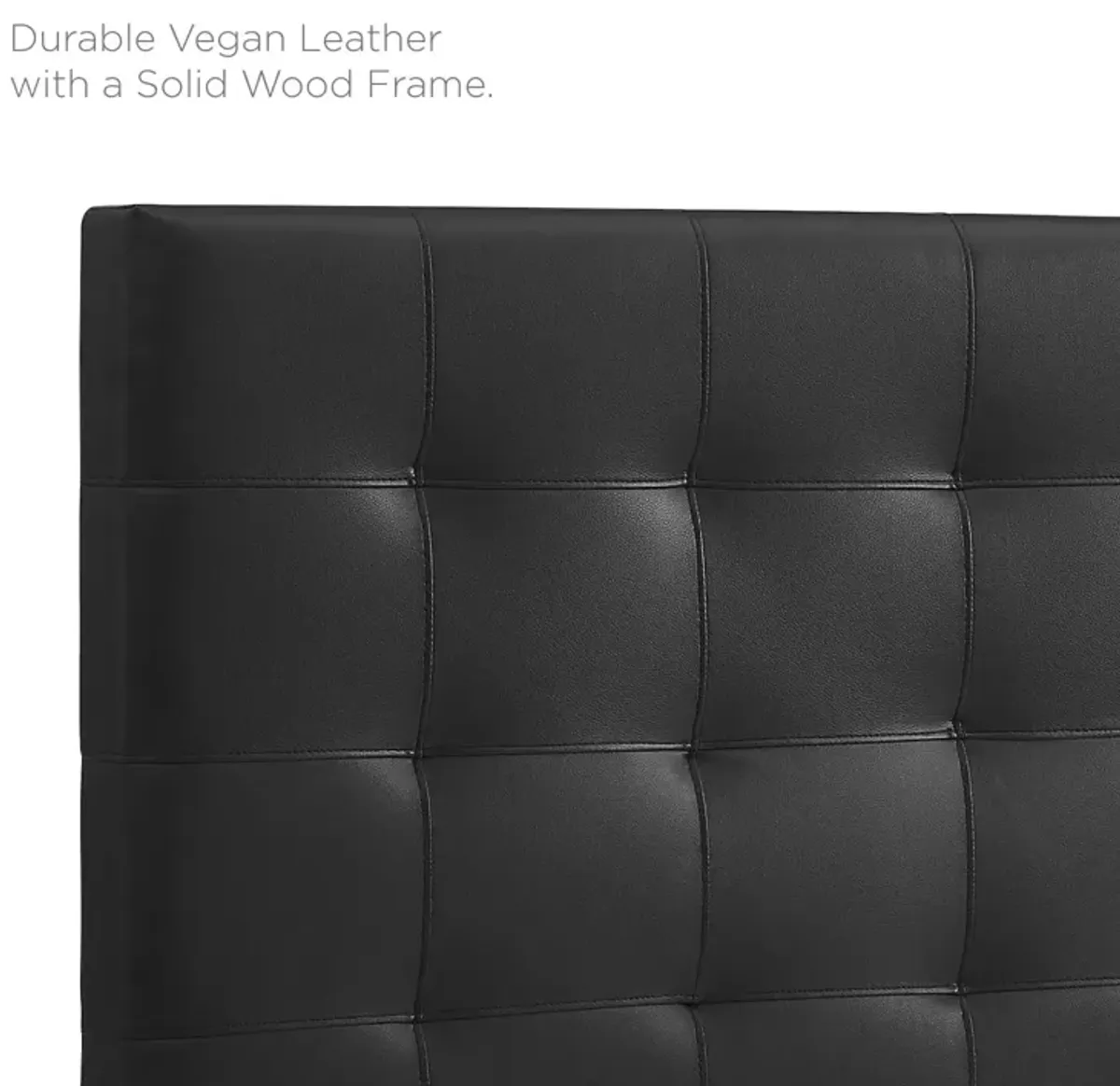 Paisley Tufted Full / Queen Upholstered Faux Leather Headboard