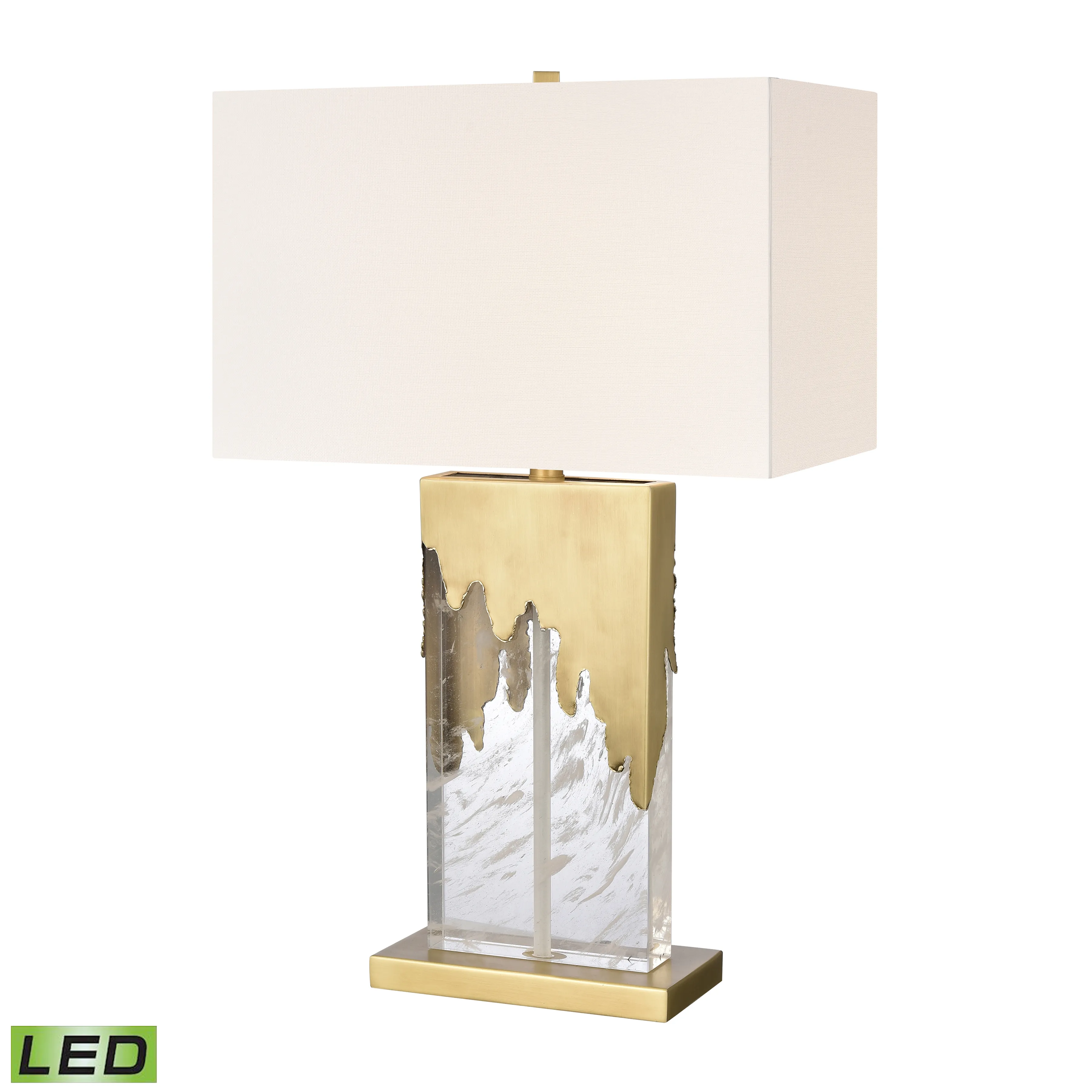 Custom Blend 28'' High 1-Light Table Lamp - Clear - Includes LED Bulb